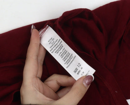 Womens UK Size 12 Red Herring Red Tunic Blouse