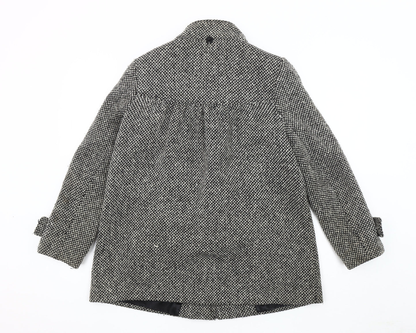 Autonomy Women's Grey Herringbone Duffel Coat Size 8