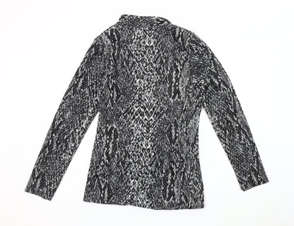 Next Women's Grey Animal Print Blazer Size 16