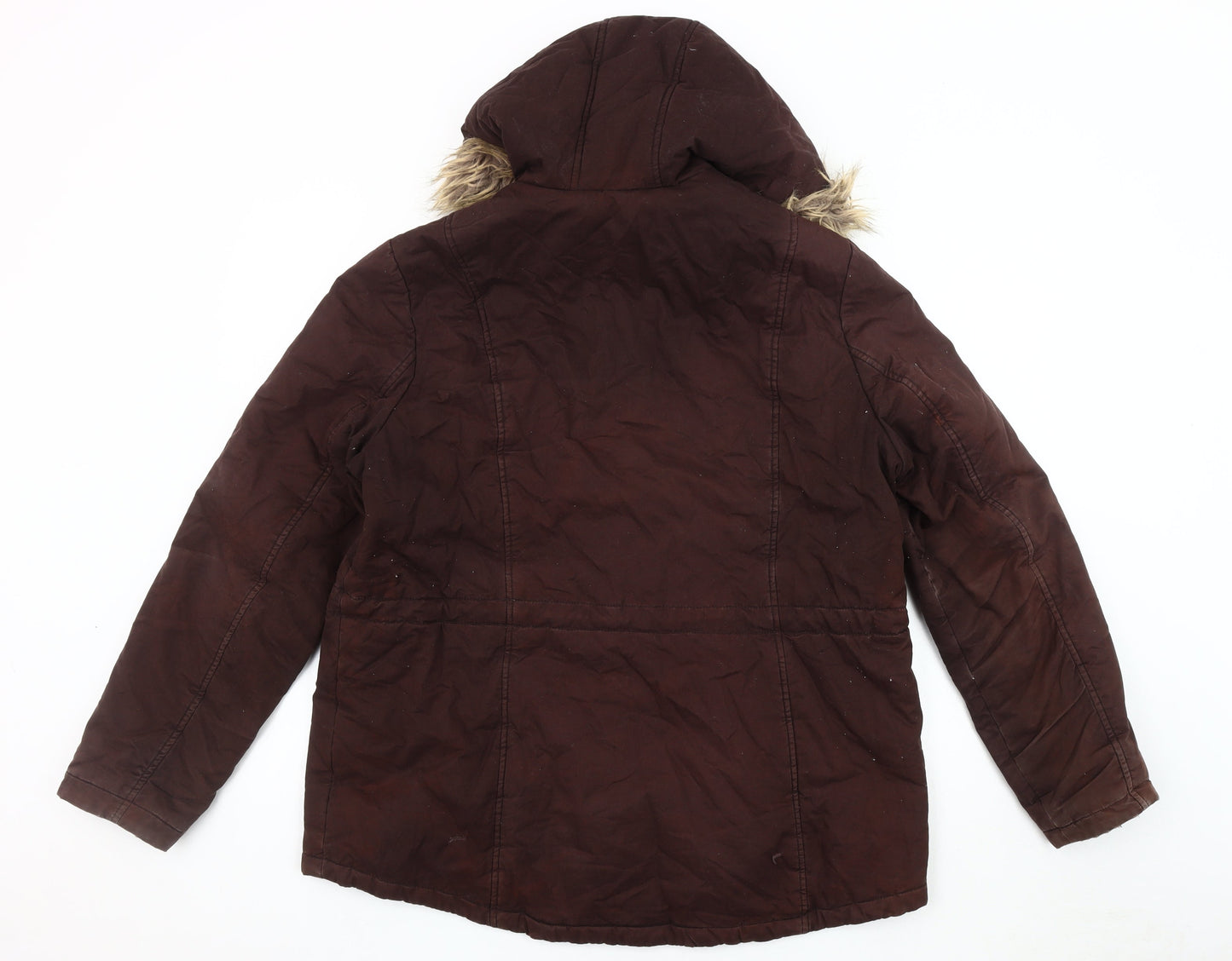 Womens UK Size 18 Dorothy Perkins Brown Parka Coat