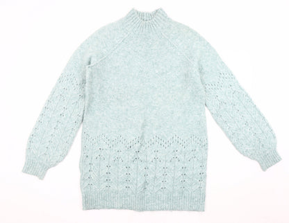 Womens UK Size UK 12 M&Co Green Pullover Jumper