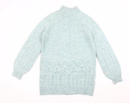 Womens UK Size UK 12 M&Co Green Pullover Jumper