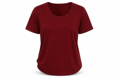 Womens UK Size 14 Lakeland Red Basic T-Shirt