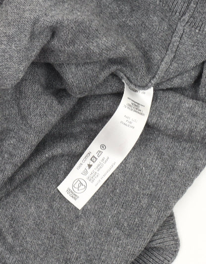 Thomas Nash Men's Grey V-Neck Pullover Jumper M