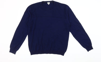 Kin by John Lewis Men's Blue Crew Neck Pullover Jumper L