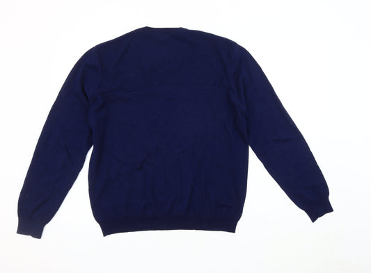 Kin by John Lewis Men's Blue Crew Neck Pullover Jumper L