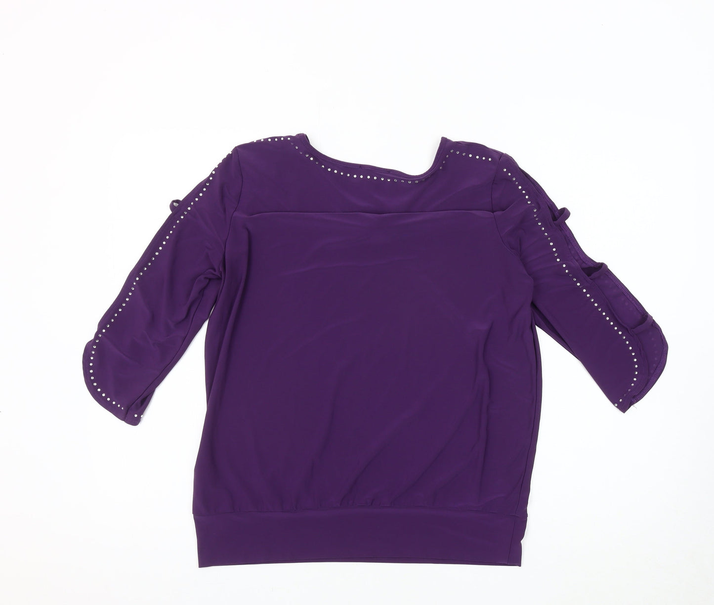Womens UK Size M Klass Purple Basic Blouse