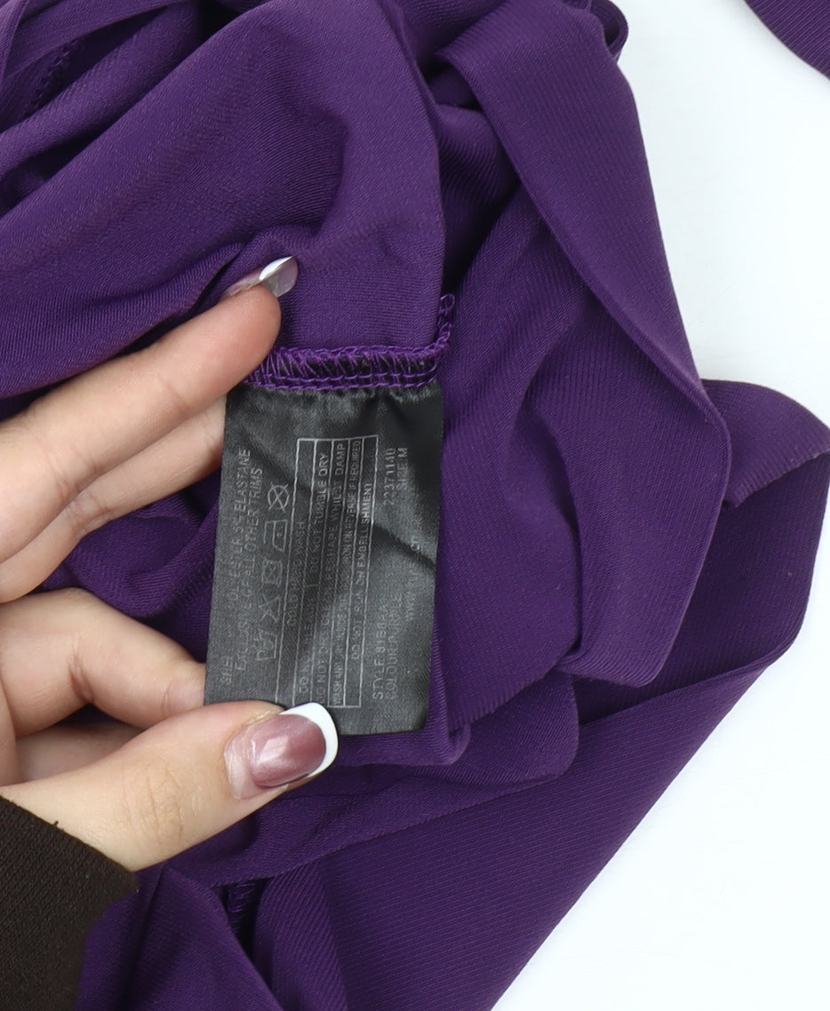 Womens UK Size M Klass Purple Basic Blouse