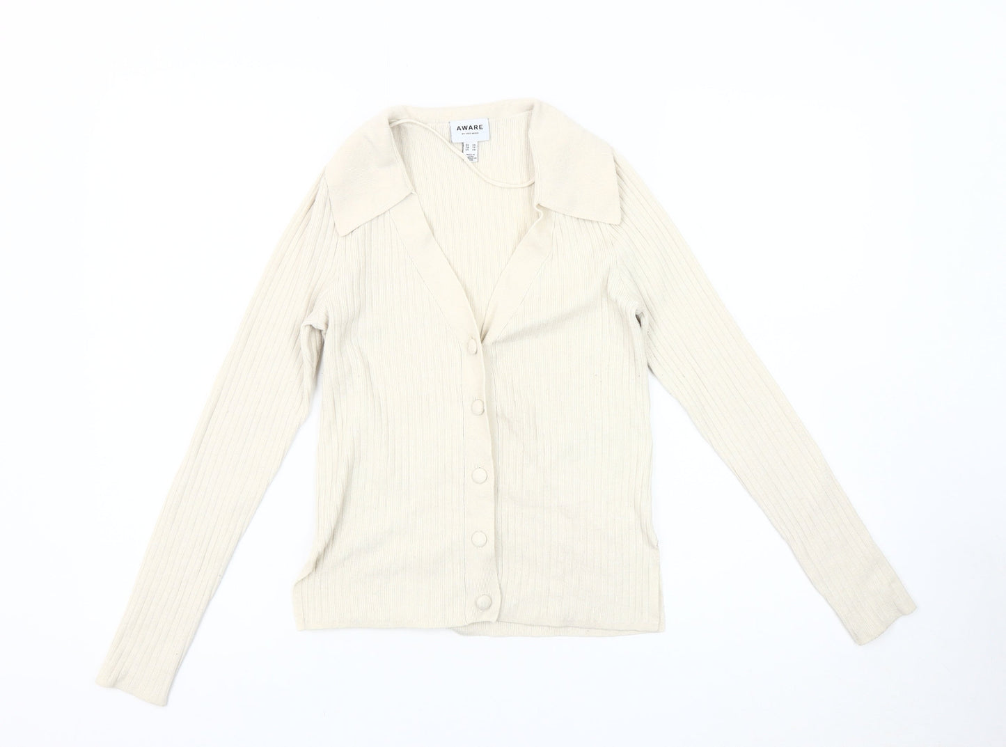 Womens UK Size XS VERO MODA Ivory Cardigan Jumper