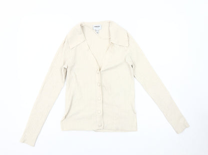 Womens UK Size XS VERO MODA Ivory Cardigan Jumper