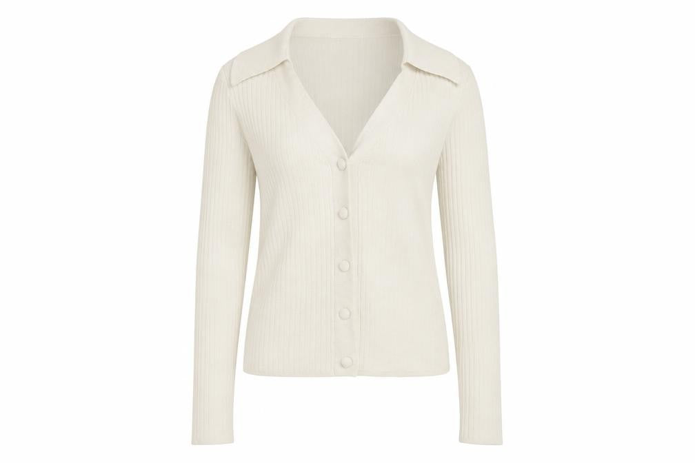Womens UK Size XS VERO MODA Ivory Cardigan Jumper