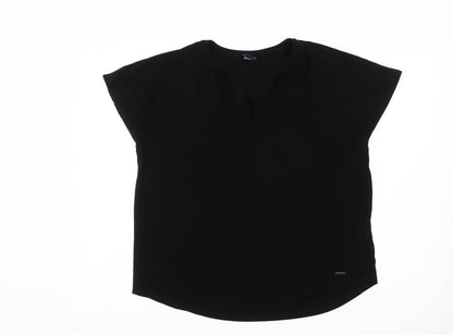 Womens UK Size L Jones New York Black Basic Blouse
