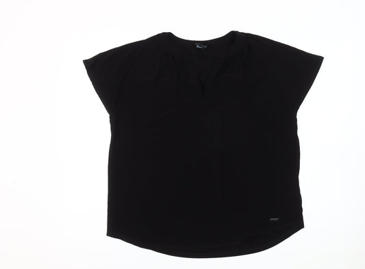 Womens UK Size L Jones New York Black Basic Blouse
