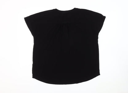 Womens UK Size L Jones New York Black Basic Blouse