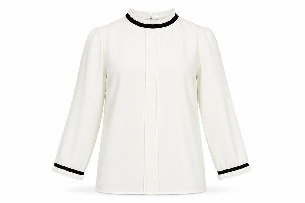 Womens UK Size 8 Oasis Ivory Basic Blouse