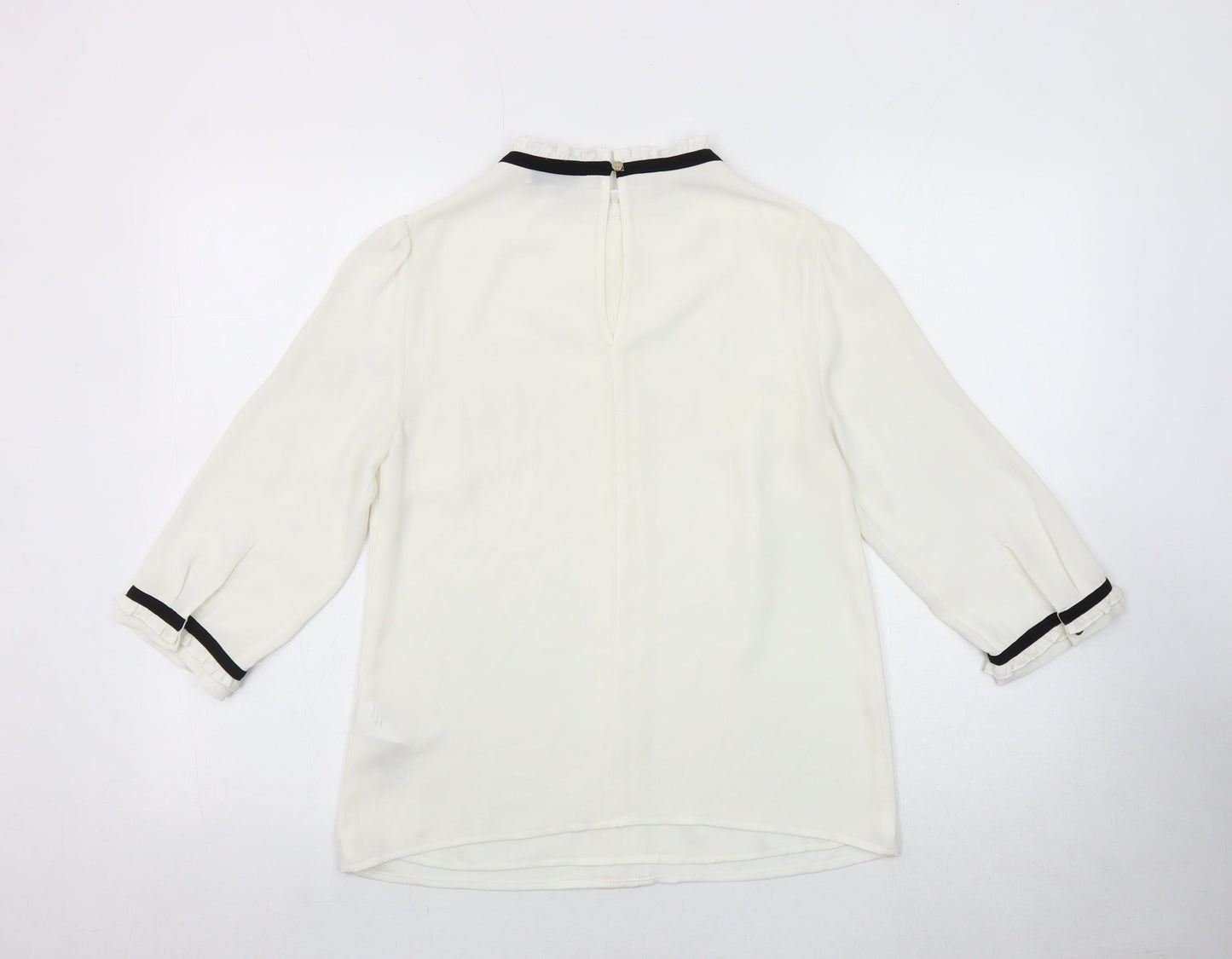 Womens UK Size 8 Oasis Ivory Basic Blouse