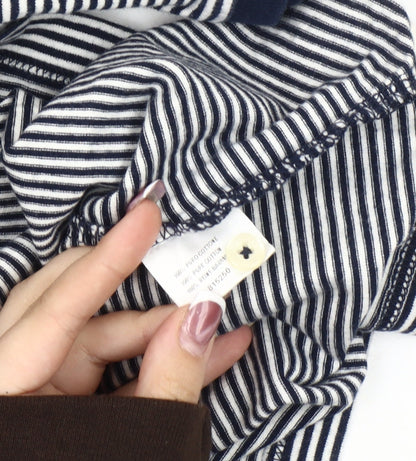 Baileys Men’s Black Striped Polo Shirt Size L