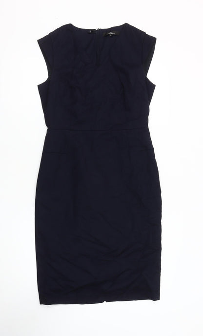 Next Women's Blue Pencil Dress - Size 8