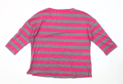 Womens UK Size 16 JD Williams Pink Basic T-Shirt