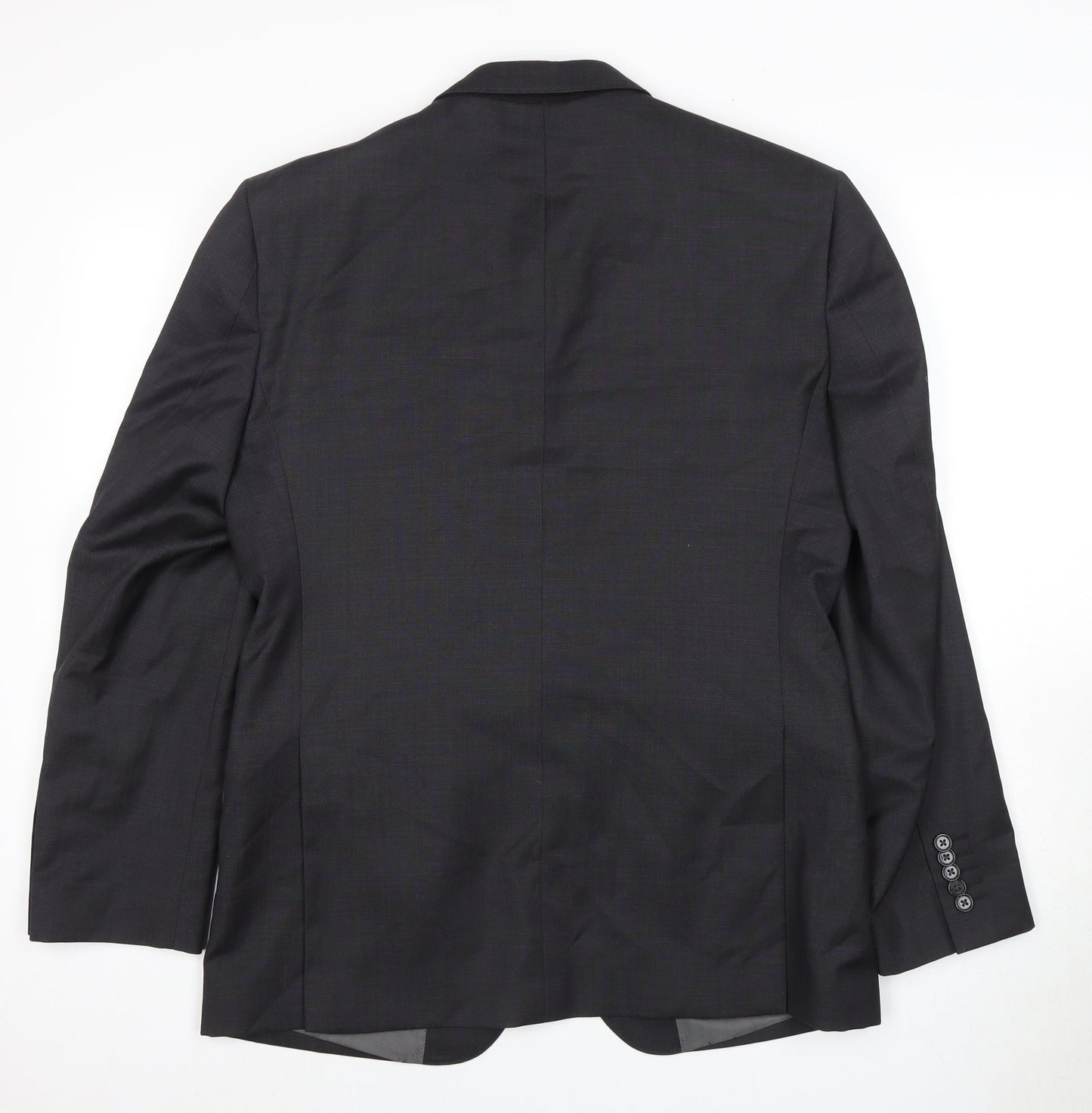 T.M. Lewin Men's Grey Wool Blazer Size 40, Formal, Excellent