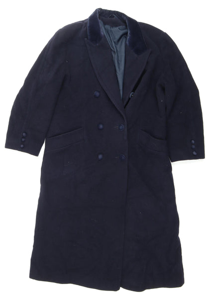 Richards Women’s Blue Wool Pea Coat, Size 14, Business Wear