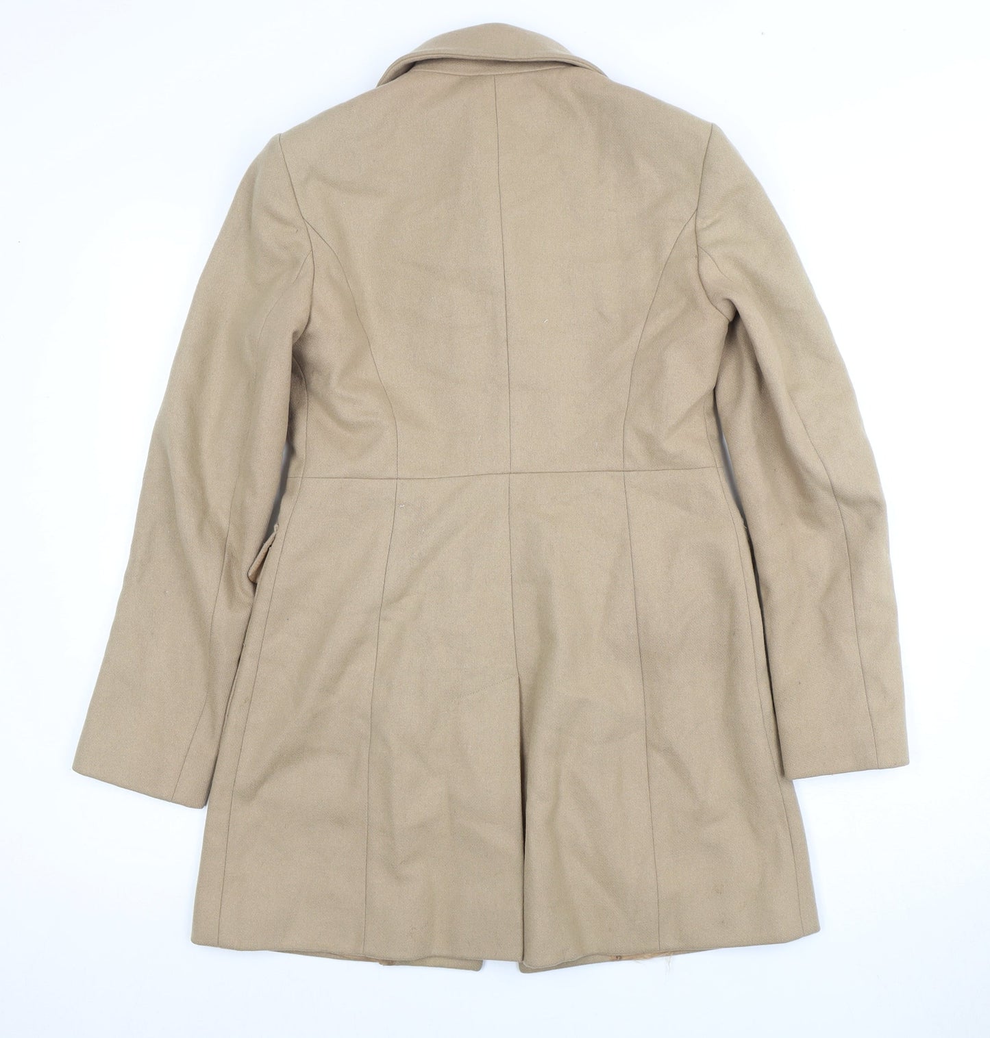 Womens UK Size 4 French Connection Beige Overcoat