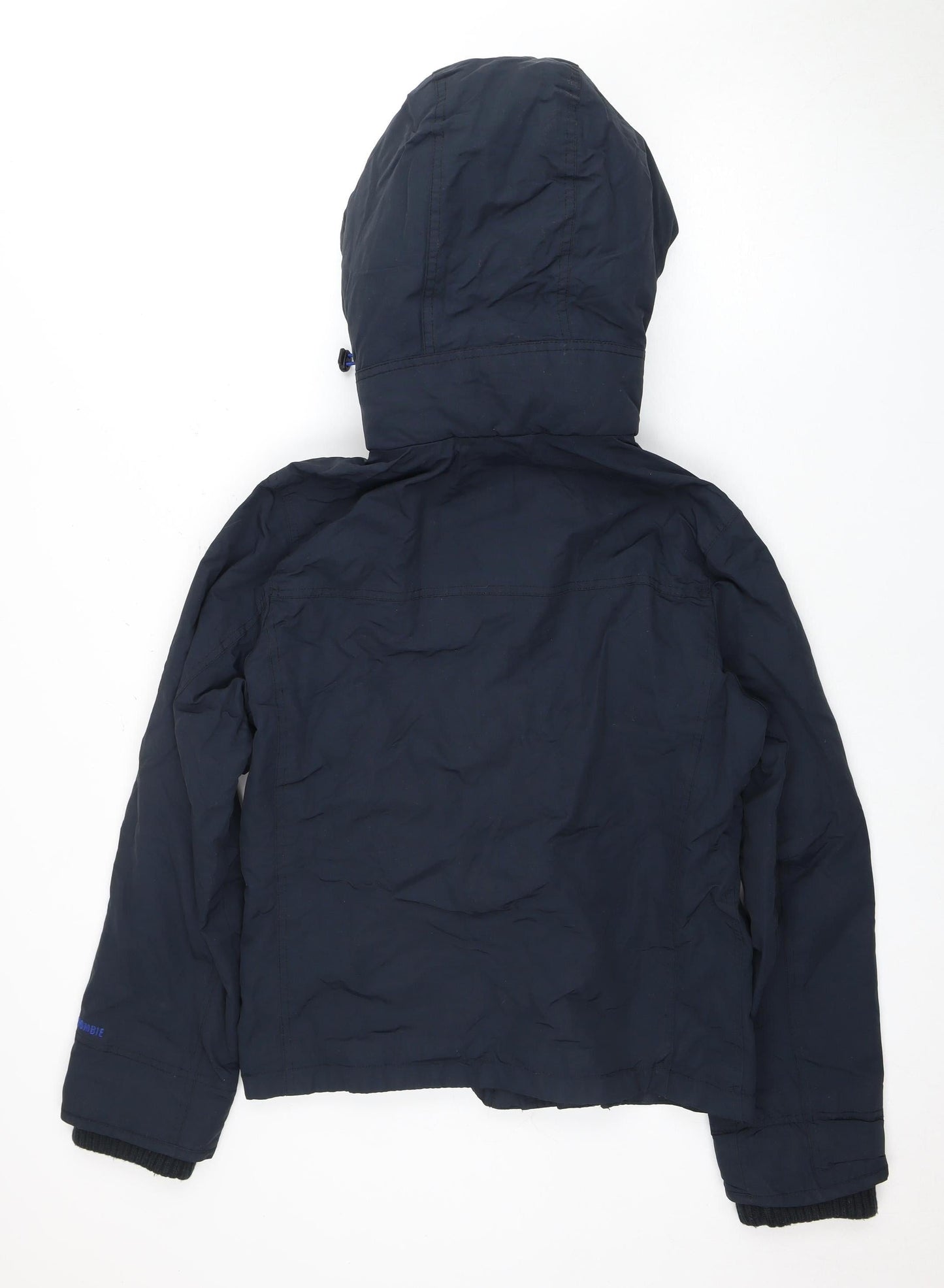 Abercrombie Men's Blue Hooded Jacket, Size S