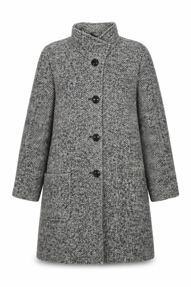 Womens UK Size 14 Basler Grey Overcoat