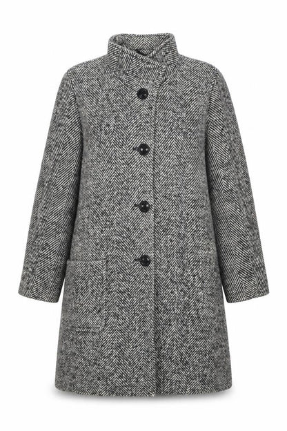 Womens UK Size 14 Basler Grey Overcoat