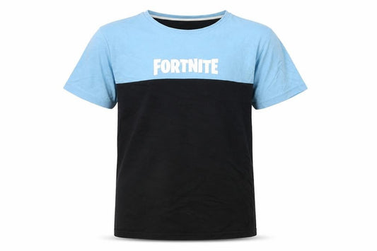 Fortnite Boys T-Shirt Black/Blue M Logo Casual Top