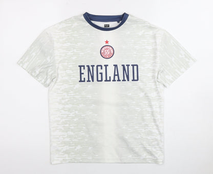 F&F Boys White England Football T-Shirt - 9-10 Years