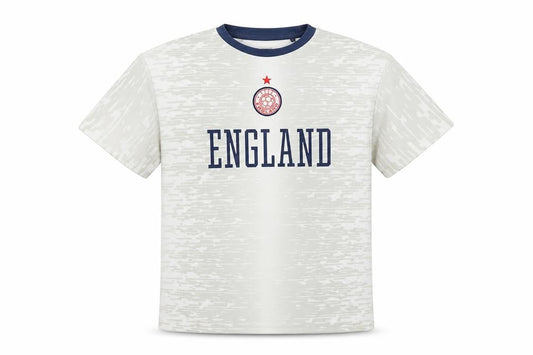 Front view of F&F boys’ white england football t-shirt - 9-10 years