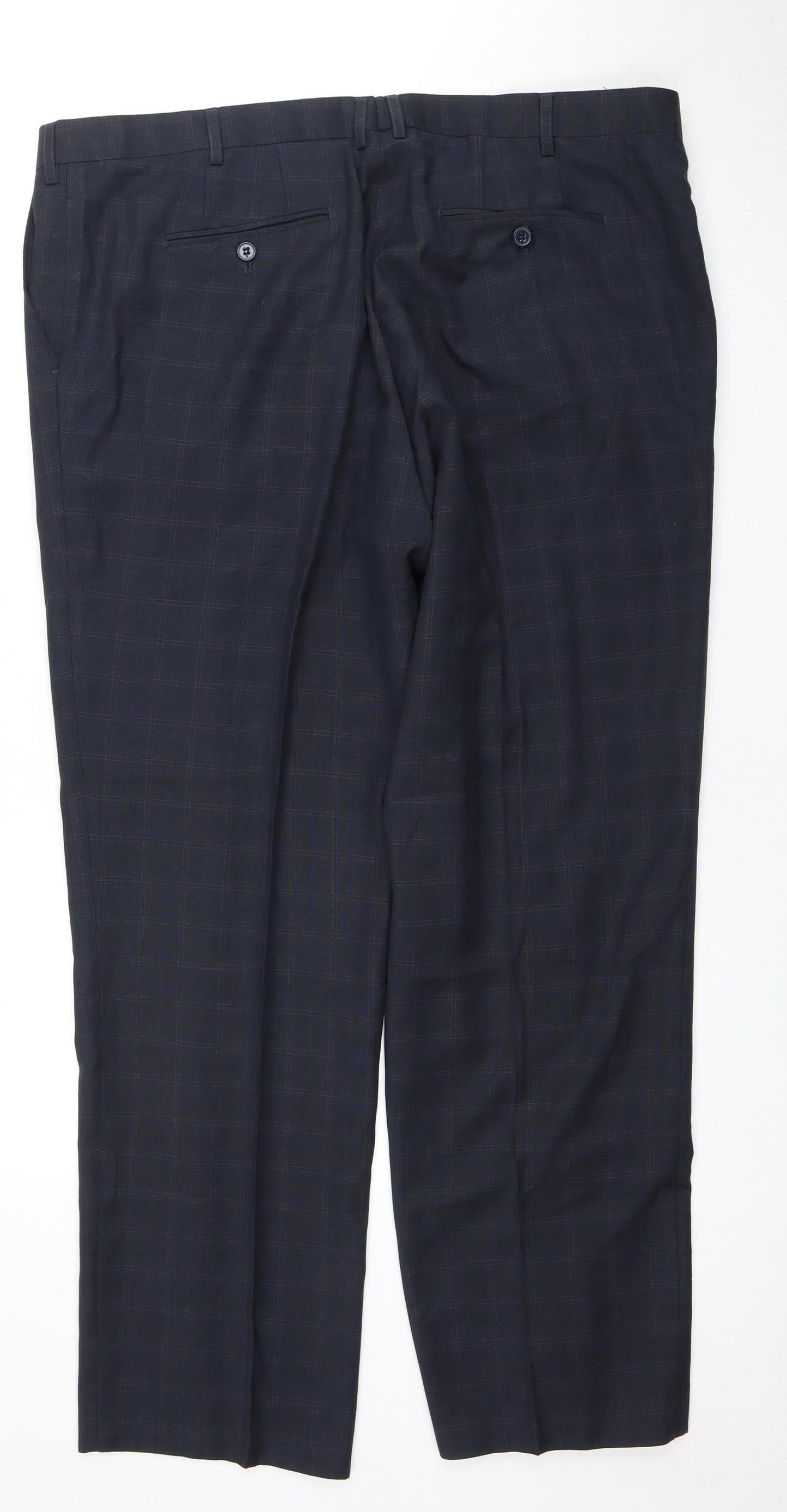 Skopes Men's Black Classic Fit Dress Trousers