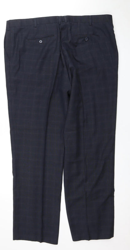 Skopes Men's Black Classic Fit Dress Trousers