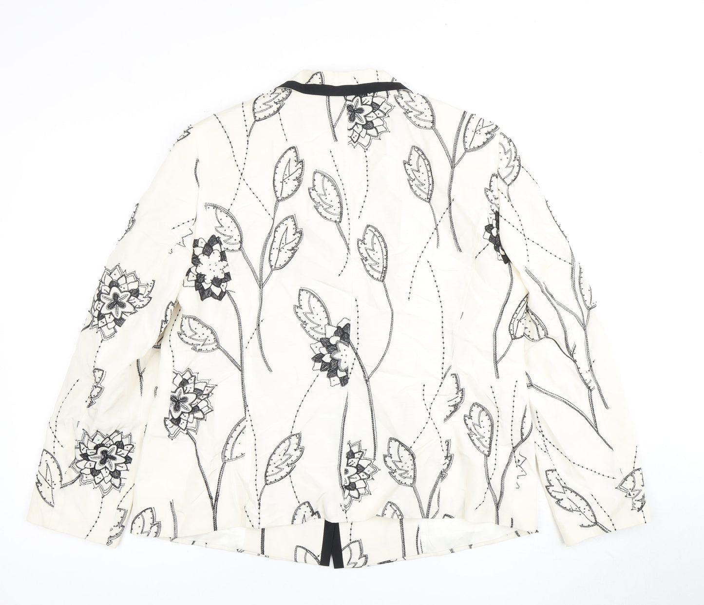 Gerry Weber Women's Black & White Floral Blazer