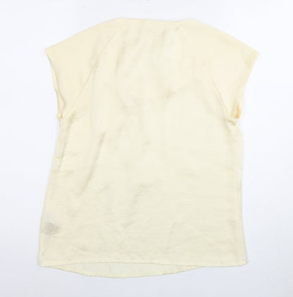 Betty Jackson Black Women's Beige Size 8 Solid Top