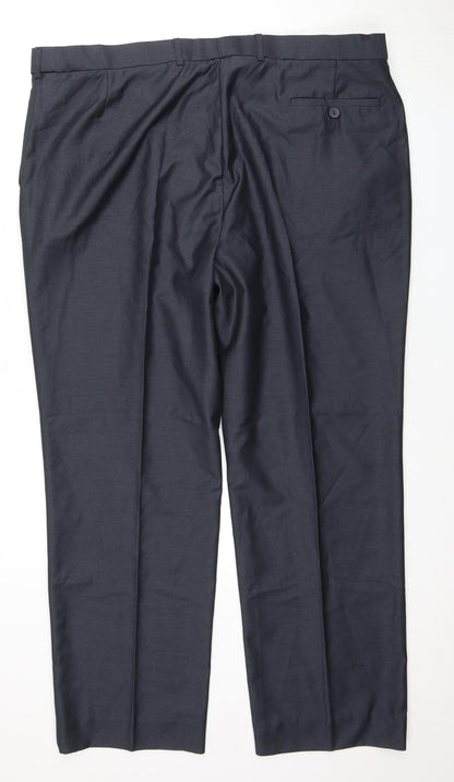 Greenwoods Men's Black Regular Fit Dress Pants