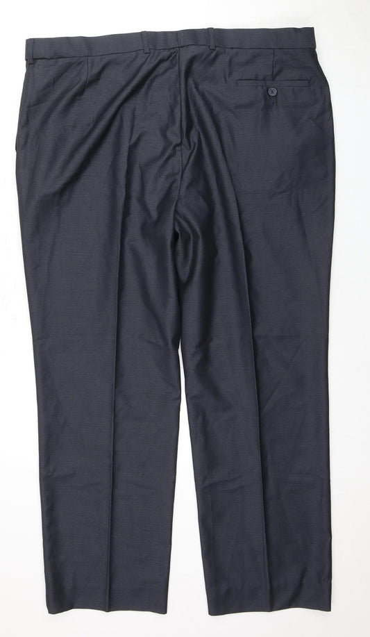 Greenwoods Men's Black Regular Fit Dress Pants