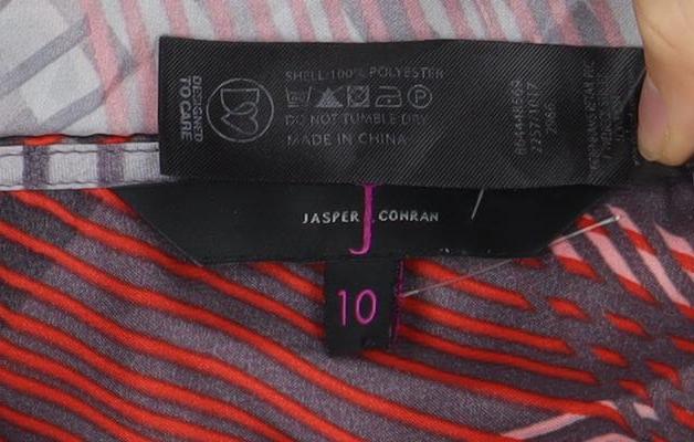 Jasper Conran Women's Multicolour Geometric Blouse - Size 10