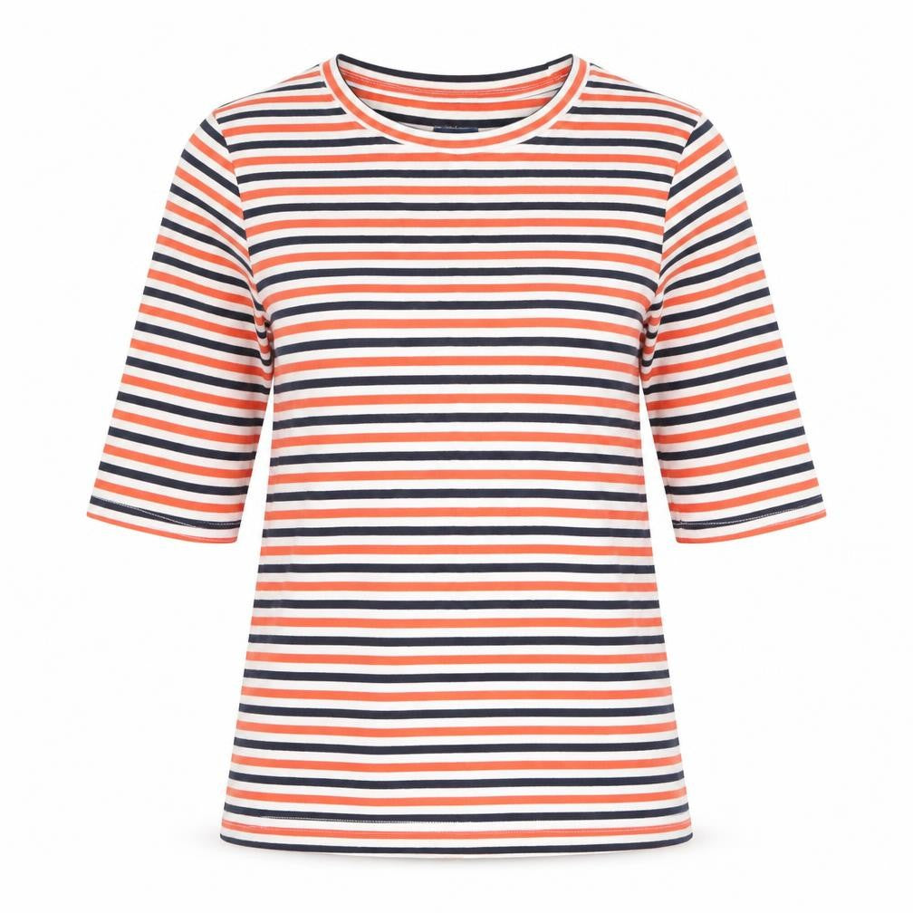 Womens UK Size 12 Crew Clothing Company Multicoloured Basic T-Shirt