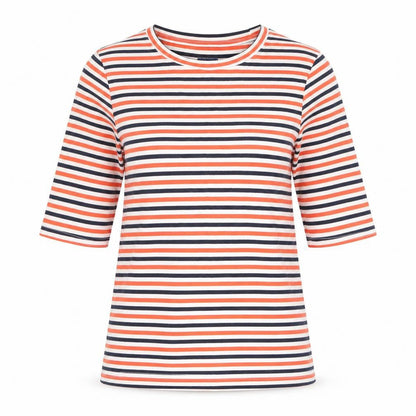 Womens UK Size 12 Crew Clothing Company Multicoloured Basic T-Shirt