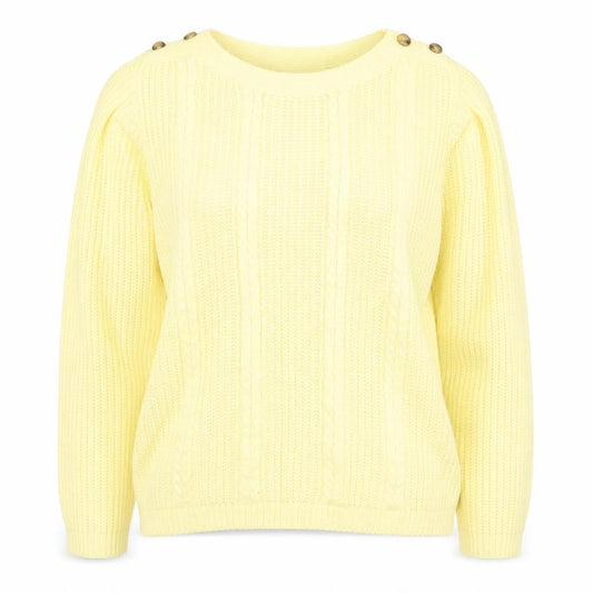 Womens UK Size M ISLE Yellow Pullover Jumper