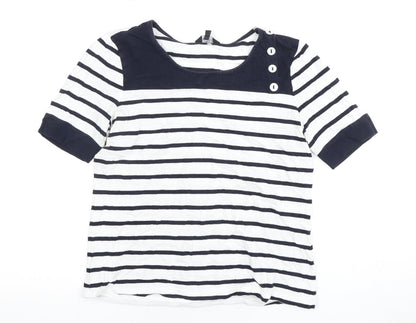 Hobbs Women's Striped T-Shirt Size S