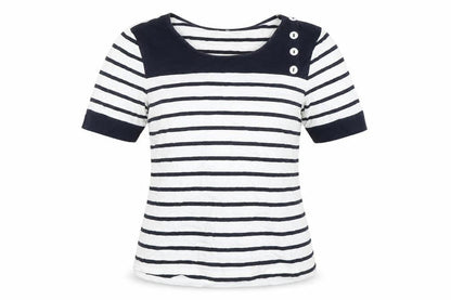 Hobbs Women's Striped T-Shirt Size S