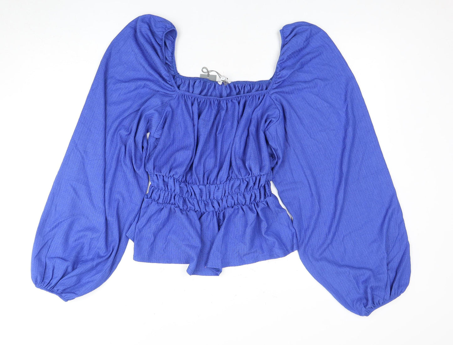 Womens UK Size 12 Principles Blue Basic Blouse