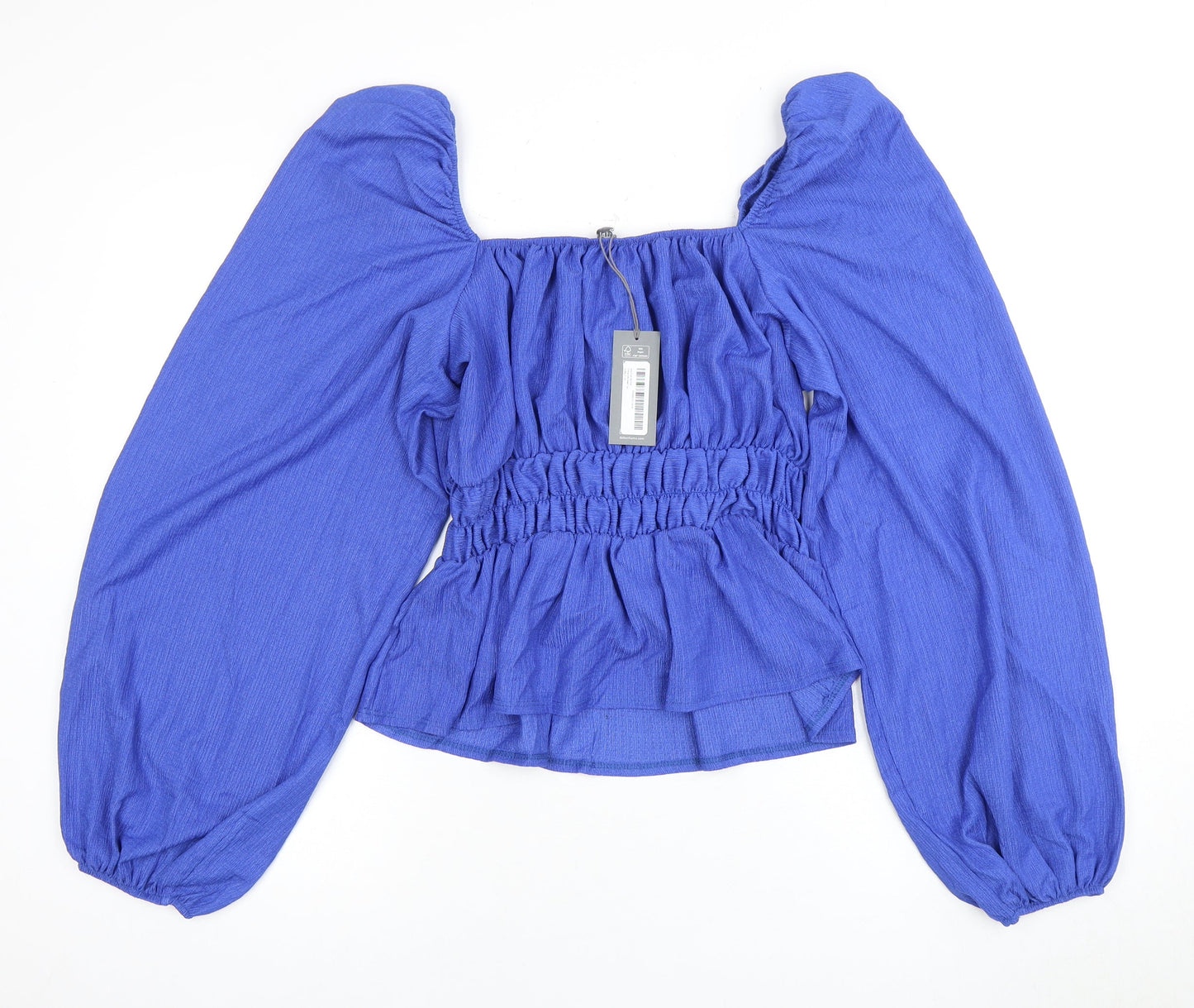 Womens UK Size 12 Principles Blue Basic Blouse