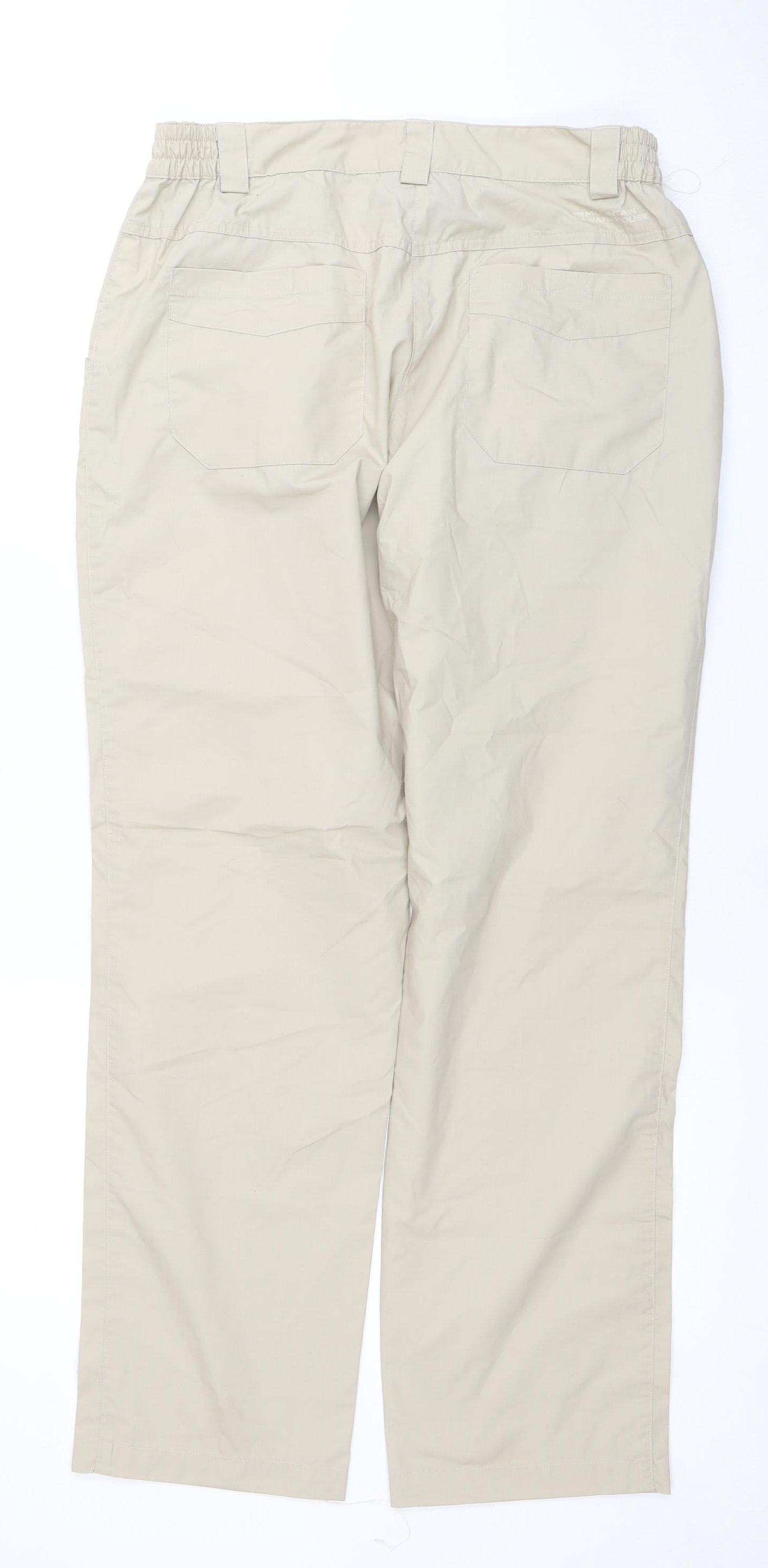 Mountain Warehouse Women's Beige Trousers Size 10