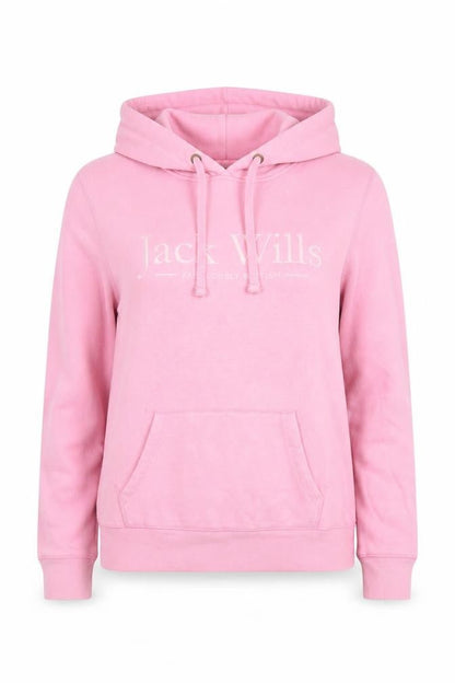 Womens UK Size 10 Jack Wills Pink Pullover Hoodie