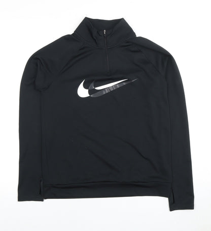 Nike Black XS Unisex Long Sleeve Running Top