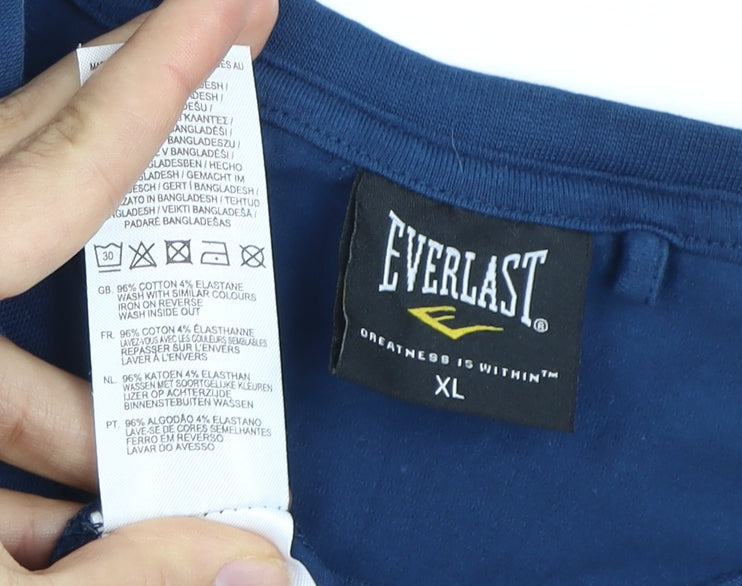Mens UK Size XL Everlast Blue  T-Shirt